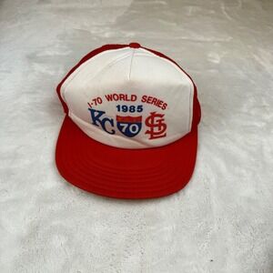 Vintage 1985 I-70 World Series KC Royals St Louis Cardinals Hat